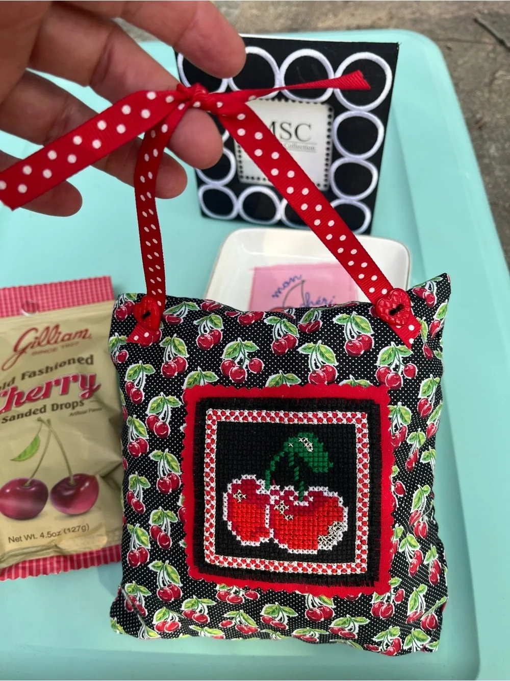 Cherry-Themed Gift Set — Red, Black, White